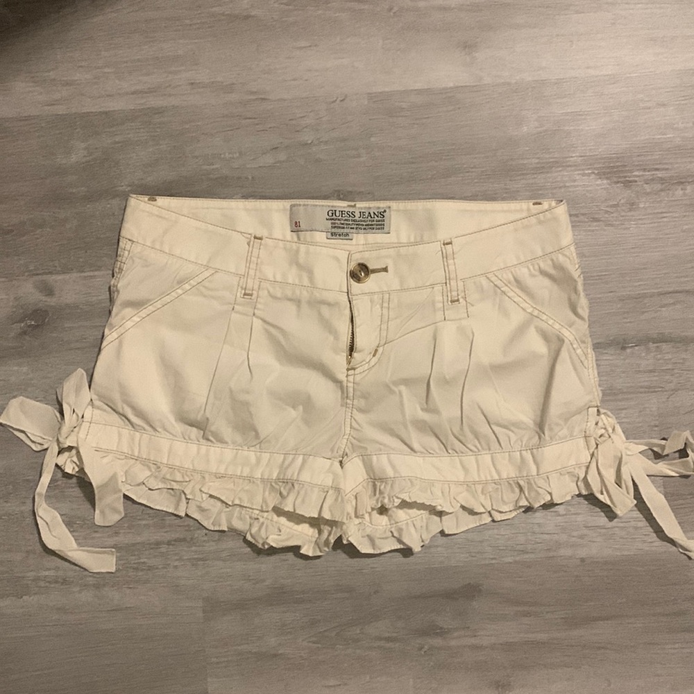 Women’s White Guess Shorts